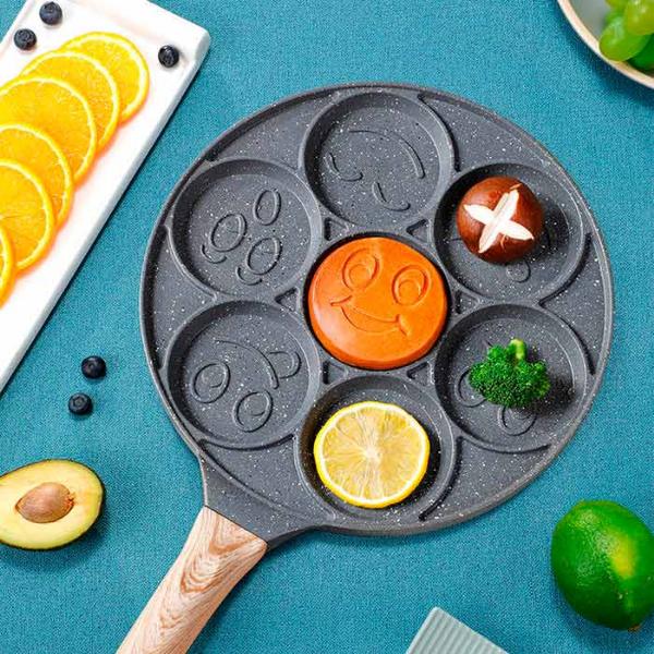 Pannenkoekenpan met Smileyvormen – productafbeelding