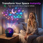 🌌 USB LED Galaxy projector – creëert een kleurrijke sterrenhemel, kalmerend en sfeervol voor elke kamer.