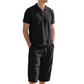 Casual linnen set met overhemd en broek voor here