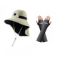 🧢☀️ Hoed met brede rand, UPF 50+ bescherming en nekbeschermer 🛡️