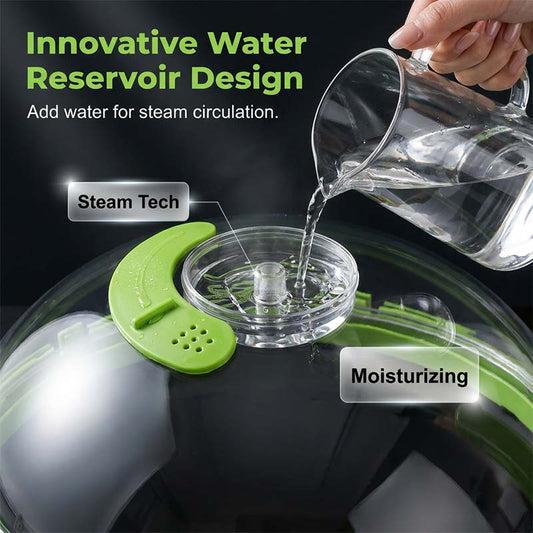 Magnetrondeksel tegen spatten met waterreservoir