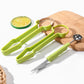 🍉✨ 3-in-1 Roestvrijstalen Meloenlepelset – Scheppen, Uithollen & Decoreren in Één