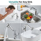 🌞Fris De Lente In Met 50% Korting!🚰1080° Draaibare Wastafelkraan met Twee Waterstanden – Spatvrij, Flexibel en Stijlvol