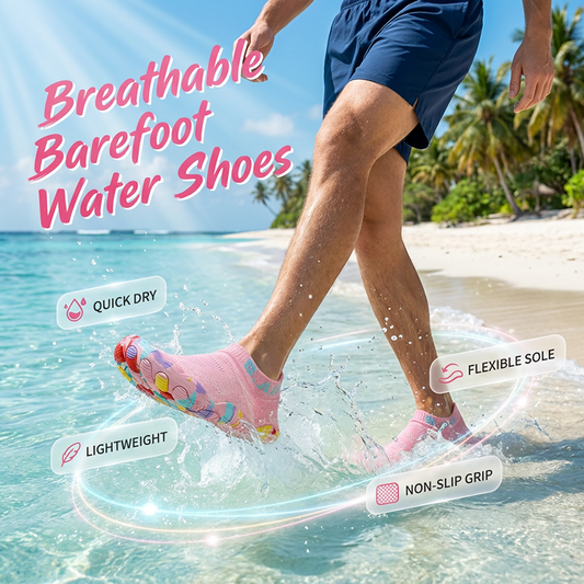 👣 Lichtgewicht waterschoenen – Sneldrogende watersokken voor surfen, zwemmen en fitness – Antislipzool, ademend mesh en perfect voor strandwandelingen, yoga of hardlopen 🏄‍♂️