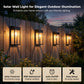 Moderne LED-wandlamp op zonne-energi