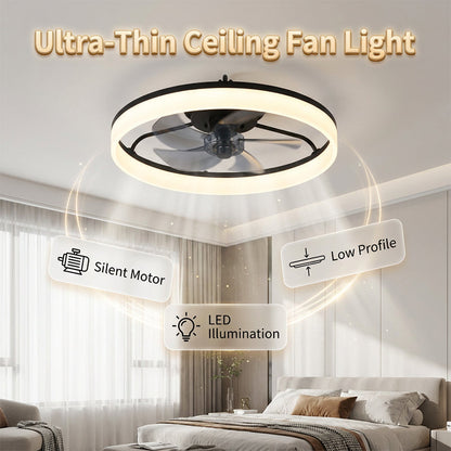 💨💡 50% KORTING! Moderne, stille plafondventilator met ledverlichting – 3 snelheden, afstandsbediening en energiezuinig – Perfect voor de slaapkamer en de woonkamer