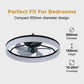 💨💡 50% KORTING! Moderne, stille plafondventilator met ledverlichting – 3 snelheden, afstandsbediening en energiezuinig – Perfect voor de slaapkamer en de woonkamer