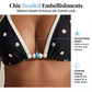 Bikiniset met haltertop en stippenprint en een boyshort