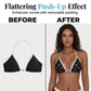 Bikiniset met haltertop en stippenprint en een boyshort