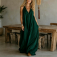Casual mouwloze maxi-jurk met V-hals voor dames
