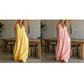 Casual mouwloze maxi-jurk met V-hals voor dames