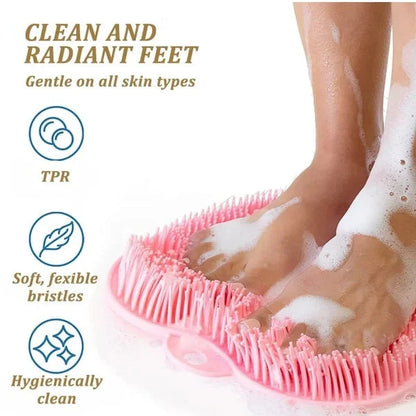 Shower Foot & Back Scrubber Massage Pad-Clean And Massage The Feet