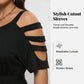 Casual jumpsuit voor dames met open schouders en strik in de taille