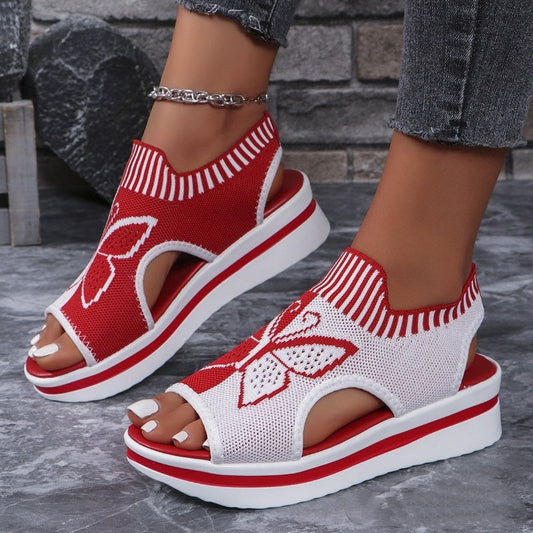 💥【LIMITED TIME 50% OFF】🔥 Dames Platform Sandalen | Ademend Mesh Bovenwerk | Open Teen | Antislip Rubberzool | Meerdere Kleuren 36-43 | Zomerse Veelzijdigheid