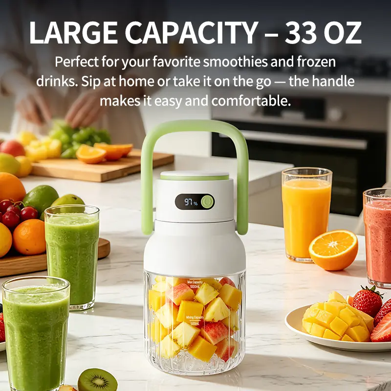 Draagbare blender met digitaal display – productafbeelding