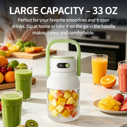 Draagbare blender met digitaal display – productafbeelding