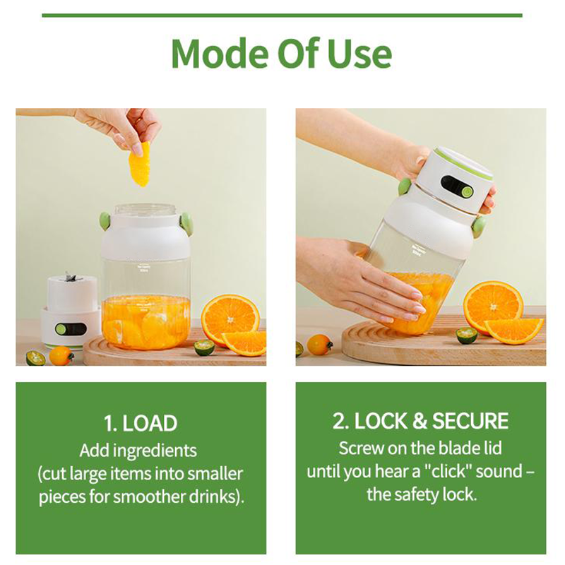 Draagbare blender met digitaal display – productafbeelding