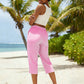 💞 PLUS DE 50 000 EXEMPLAIRES VENDUS !   – Pantalon capri coton-lin de haute qualité à motif carreaux classique – Parfait pour le printemps & l'été !