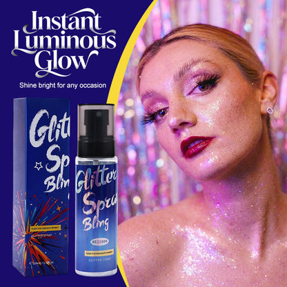✨ Langhoudende Glitterspray voor Lichaam en Haar｜🌟 Sprankelende Glow voor Feestjes, Festivals en Vakantie