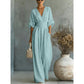 🔥50% KORTING✨Dames V-hals jumpsuit Kwalitatieve mengstof slank passend voor alle momenten