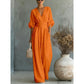 🔥50% KORTING✨Dames V-hals jumpsuit Kwalitatieve mengstof slank passend voor alle momenten