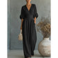 🔥50% KORTING✨Dames V-hals jumpsuit Kwalitatieve mengstof slank passend voor alle momenten
