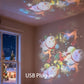 Dynamisch roterende LED-projectorlamp