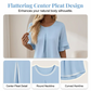 Damesblouse met ruches en korte mouwe