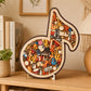 ⏰🎁Houten puzzel met muzieknoten
