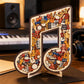 ⏰🎁Houten puzzel met muzieknoten