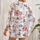 Women's Floral Print Loose Fit Cover Up Top