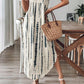 Elegante mouwloze maxi-jurk met V-hals voor dame