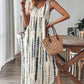 Elegante mouwloze maxi-jurk met V-hals voor dame