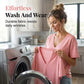 Dames-T-shirt met diepe V-hals en korte mouwe