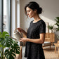 Casual tuniek voor dames met stippe