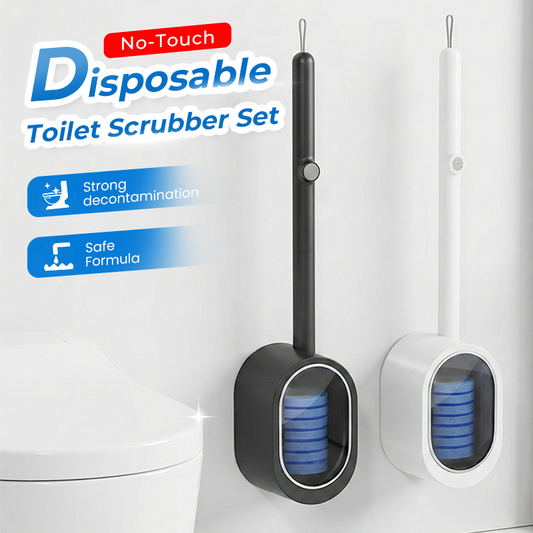 Toiletborstel met verwisselbare wegwerpkoppen – productafbeelding