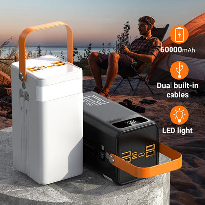 🎁Nieuw in 2026: 50% KORTING💥Powerbank met hoge capaciteit van 60.000 mAh en LED-lampje