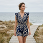 Elegante romper met V-hals voor dame