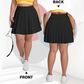 Tennisrok voor dames met hoge taille en zakken, in grote mate