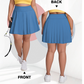 Tennisrok voor dames met hoge taille en zakken, in grote mate
