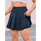 Tennisrok voor dames met hoge taille en zakken, in grote mate