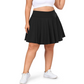 Tennisrok voor dames met hoge taille en zakken, in grote mate