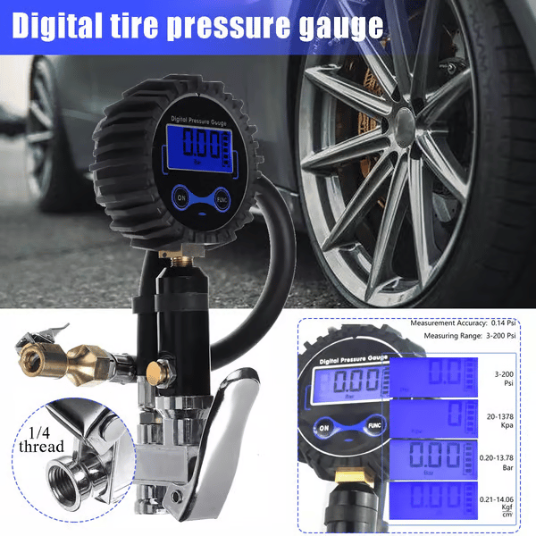 Digitale Bandenspanningsmeter met Inflator – productafbeelding