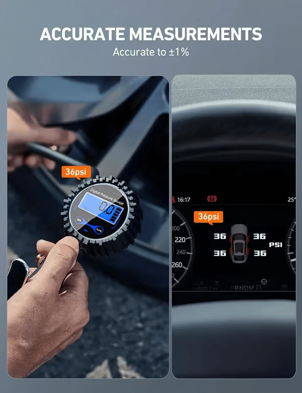 Digitale Bandenspanningsmeter met Inflator – productafbeelding