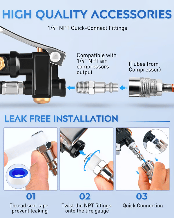Digitale Bandenspanningsmeter met Inflator – productafbeelding