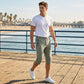 💪 Sneldrogende capribroek voor heren met hoge elasticiteit – uiterst comfortabel, ademend en flexibel voor fitness, joggen en buitenactiviteite