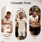 Zomerse, casual tweedelige set van wafelbreisel voor heren