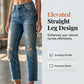 Dames modieuze slim-fit jeans met slijtage