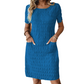 🔥50% KORTING 💃 Elegante Jurk met Textuur ✨ Kreukvrij & Comfortabel