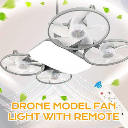 E27-drone-modelventilatorklamp met 3 snelheden en afstandsbedienin